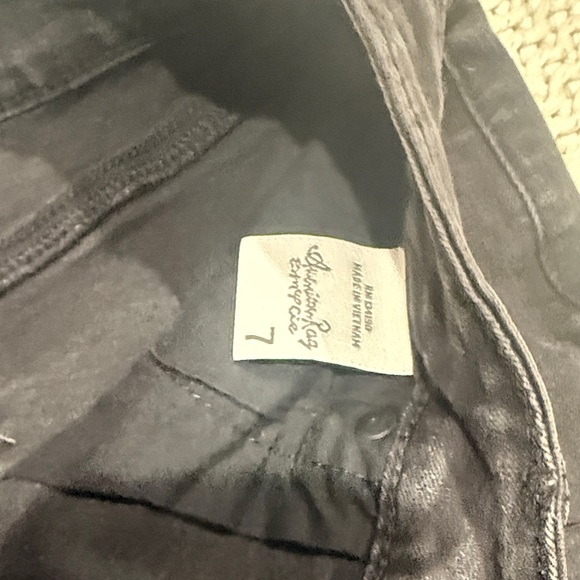 American Rag Black Distressed Denim Mini Skirt - Picture 6 of 7